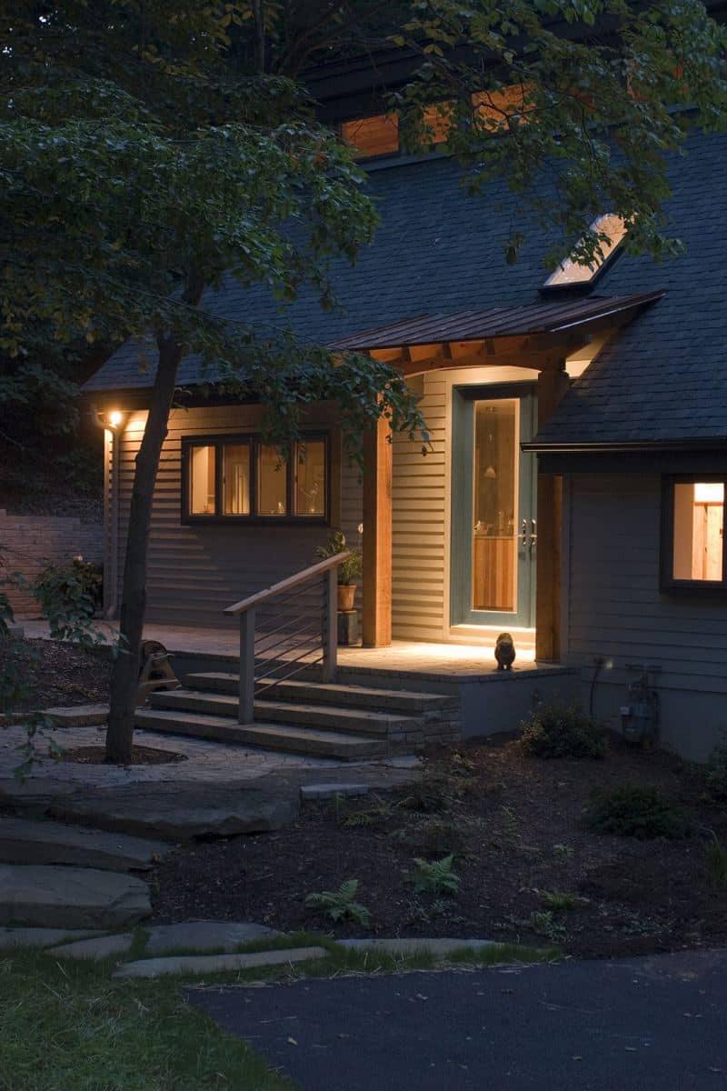 Front porch of a remodeled home by Villa Builders in Annapolis, Maryland